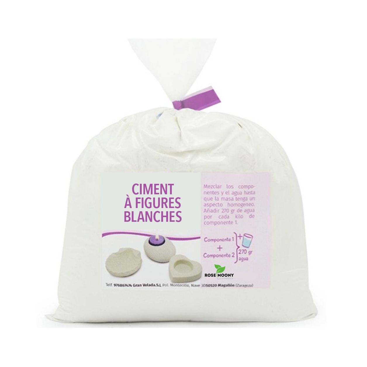 CIMENT À FIGURES BLANCHES