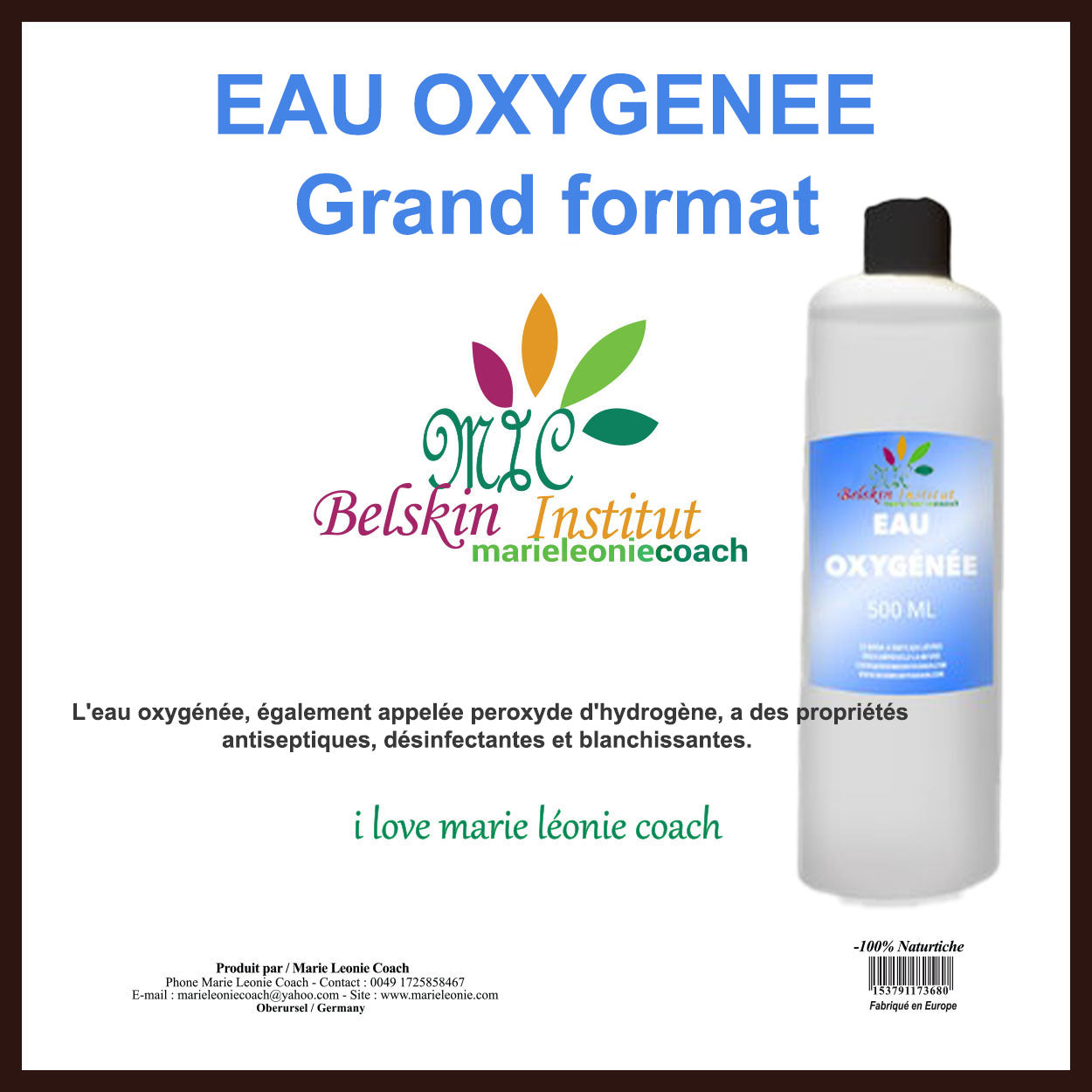 Eau Oxygénée - Grand format