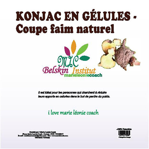 Konjac en gélules - coupe-faim naturel