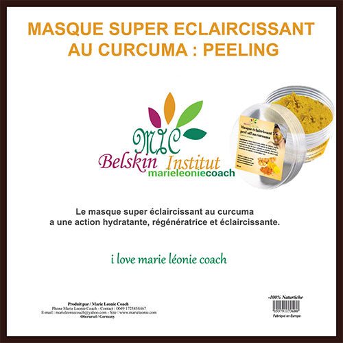Masque Super Eclaircissant Au Curcuma : Peeling