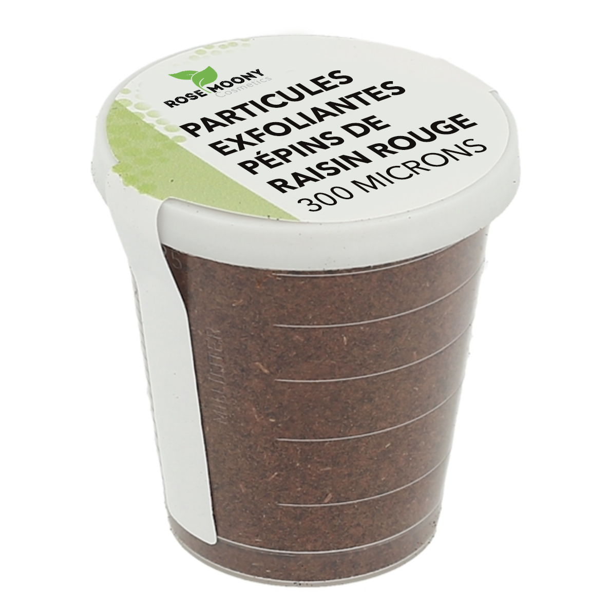 PARTICULES EXFOLIANTES DE PEAU DE RAISIN ENCRE DOUCE 300 MICRONS