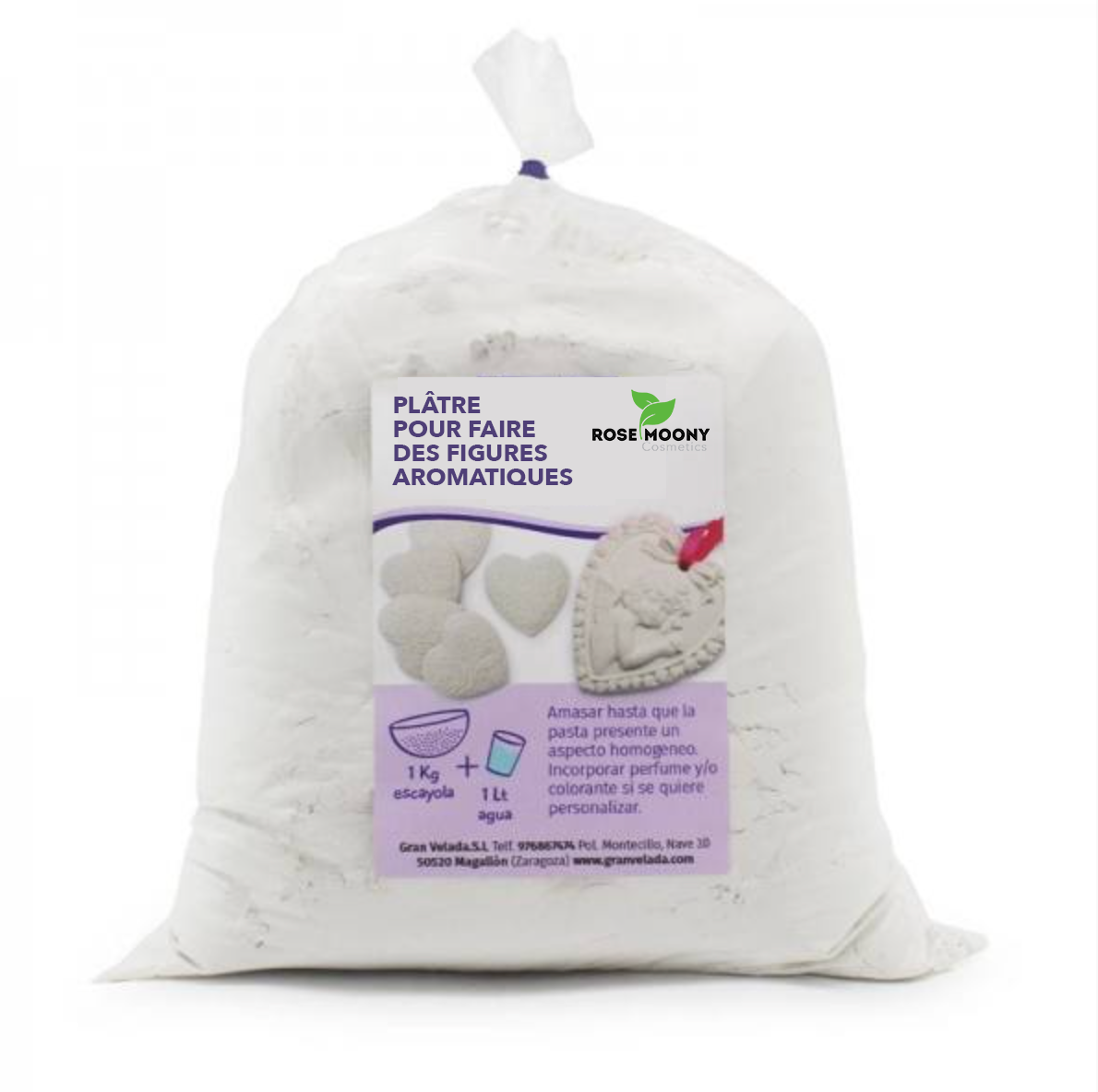 PLÂTRE POUR FAIRE DES FIGURES AROMATIQUES